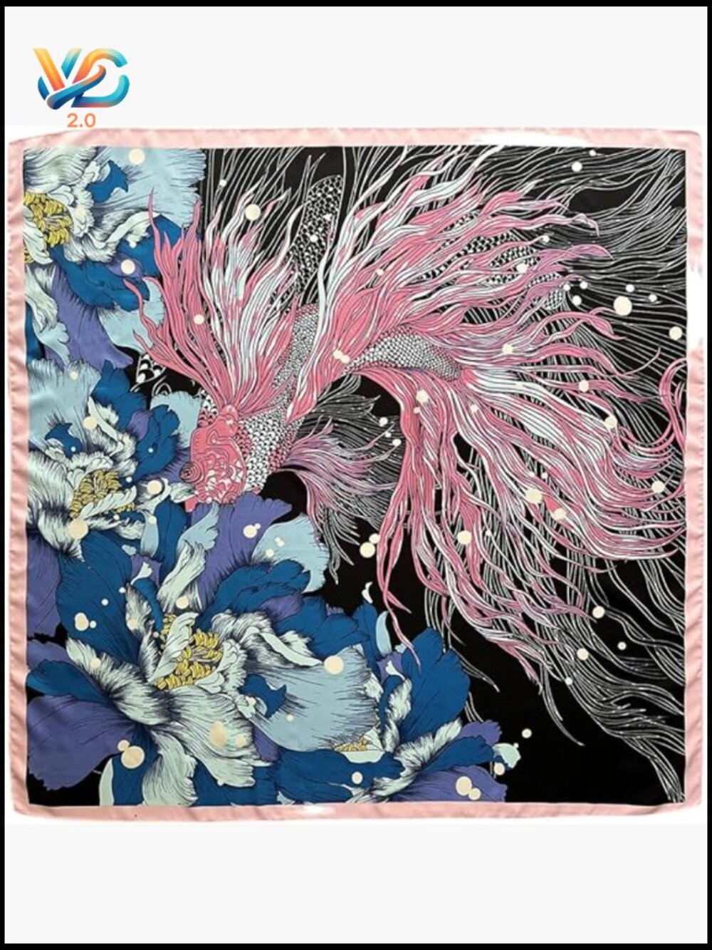 Satin Head Scarf for Women - 35" Square Hair Wrap - Silk-Like Fashion Scarf